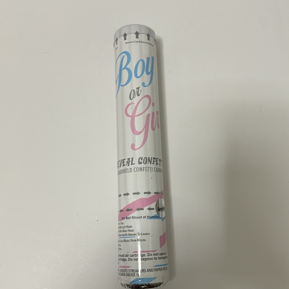 BLUE Gender Reveal Party Confetti Cannon Boy Baby Biodegradable New Sealed - Picture 6 of 11